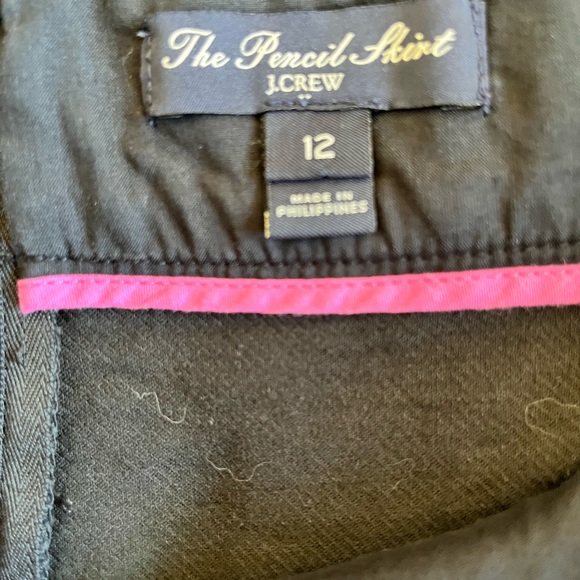 #49- Jcrew black pencil skirt size -12 - Picture 10 of 12